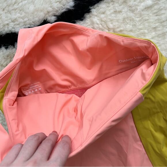 Outdoor Voices One Shoulder Dress in Nectarine/Dijon - Picture 4 of 6
